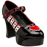 Negro 11 cm QUEEN-55 Zapatos de tacón altos mujer
