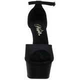 Negro 15 cm DELIGHT-618PS Zapatos de tacón altos mujer
