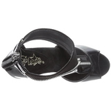 Negro 15 cm DELIGHT-690 botines con suela plataforma de mujer