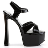 Negro 16,5 cm CANDY-40 Zapatos de tacón altos mujer