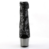 Negro 18 cm ADORE-1008SQ botines con lentejuelas de mujer