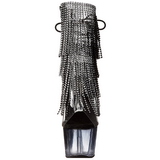 Negro 18 cm ADORE-1017RSFT botines con flecos de mujer tac�n altos