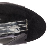 Negro 18 cm ADORE-1017SRS botines con flecos de mujer tacón altos