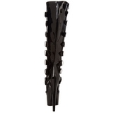 Negro 18 cm ADORE-2043 plataforma botas de mujer con hebillas