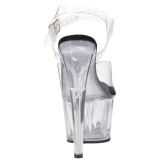 Negro 18 cm ADORE-708 Acrilico Plataforma Tacones de Aguja