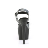 Negro 18 cm ADORE-708N-DT Holograma plataforma sandalias de tacón alto