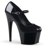 Negro 18 cm ADORE-787 Mary Jane Zapatos de Salón