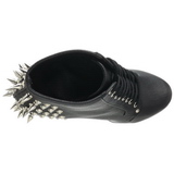 Negro 18 cm FEARLESS-700-28 botines con suela plataforma de mujer