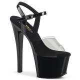 Negro 18 cm Pleaser SKY-308-1 plataforma sandalias de tac�n alto