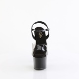 Negro 18 cm Pleaser SKY-308-1 plataforma sandalias de tacn alto