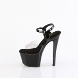 Negro 18 cm Pleaser SKY-308-1 plataforma sandalias de tac�n alto