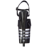Negro 20 cm Pleaser FLAMINGO-809LN Tacones Altos Plataforma