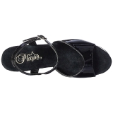 Negro 20 cm Pleaser FLAMINGO-809LN Tacones Altos Plataforma