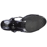 Negro 20 cm Pleaser FLAMINGO-809LN Tacones Altos Plataforma