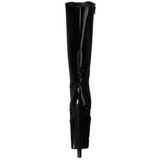 Negro 20 cm XTREME-2020 plataforma botas de mujer con cordones