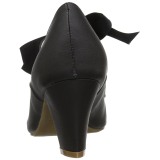 Negro 6,5 cm WIGGLE-32 retro vintage zapatos de salón maryjane tacón ancho