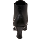 Negro 7 cm VICTORIAN-35 Botines de Cordones Altos Mujer