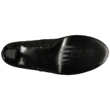 Negro Brillo 10 cm QUEEN-01 zapatos de salón tallas grandes