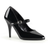 Negro Charol 10,5 cm VANITY-440 Zapatos de Salón para Hombres