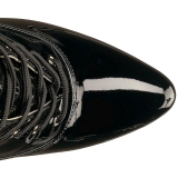 Negro Charol 10 cm DREAM-1020 botines tallas grandes