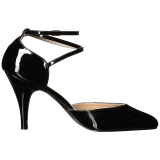 Negro Charol 10 cm DREAM-408 zapatos de salón tallas grandes