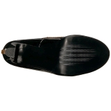 Negro Charol 10 cm QUEEN-04 zapatos de salón tallas grandes