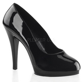 Negro Charol 11,5 cm FLAIR-480 zapatos de salón para hombre