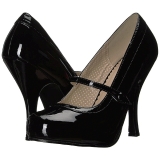 Negro Charol 11,5 cm PINUP-01 zapatos de salón tallas grandes