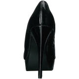 Negro Charol 13,5 cm CHLOE-01 zapatos de salón tallas grandes
