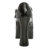 Negro Charol 13 cm DOLLY-50 Mary Jane Plataforma Zapatos de Salón