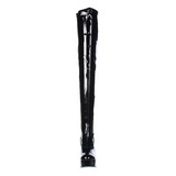 Negro Charol 13 cm ELECTRA-3000Z Largas Botas Altas para Hombres