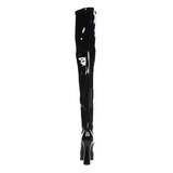 Negro Charol 13 cm ELECTRA-3000Z Largas Botas Altas para Hombres