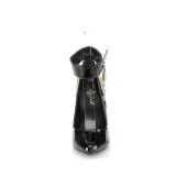 Negro Charol 13 cm SEDUCE-432 Zapato de Stiletto para Hombres