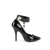 Negro Charol 13 cm SEDUCE-432 Zapato de Stiletto para Hombres