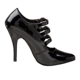 Negro Charol 13 cm SEDUCE-453 Zapatos de Salón para Hombres