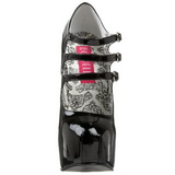 Negro Charol 14,5 cm Burlesque TEEZE-05 Zapatos de tacón altos mujer