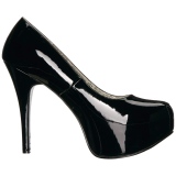 Negro Charol 14,5 cm Burlesque TEEZE-06W zapatos de salón pies anchos hombre