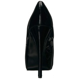 Negro Charol 14,5 cm Burlesque TEEZE-06W zapatos de salón pies anchos hombre