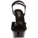 Negro Charol 14 cm ALLURE-609 Zapatos stilettos tacones de aguja