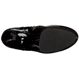Negro Charol 15,5 cm DELIGHT-3000 over knee botas altas con tacón