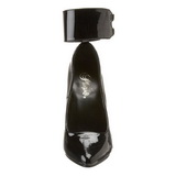 Negro Charol 15,5 cm DOMINA-434 zapatos de salón tacón bajo