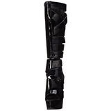 Negro Charol 15 cm DELIGHT-600-49 gladiador botas de mujer tacón altos