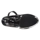 Negro Charol 15 cm DELIGHT-686 Zapatos de tacón altos mujer