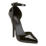 Negro Charol 15 cm DOMINA-402 Zapatos de Salón para Hombres