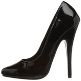 Negro Charol 15 cm DOMINA-420 Zapatos de Salón para Hombres