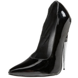 Negro Charol 15 cm SCREAM-01 Fetish Zapatos de Salón