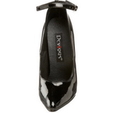 Negro Charol 15 cm SCREAM-12 Stiletto Zapatos Tacón de Aguja