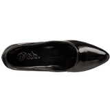 Negro Charol 5 cm FAB-420W zapatos de salón tacón bajo
