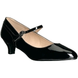 Negro Charol 5 cm FAB-425 zapatos de salón tallas grandes