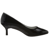 Negro Charol 6,5 cm KITTEN-01 zapatos de salón tallas grandes